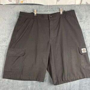 Buffalo David Bitton Black Cargo Shorts Relaxed Fit